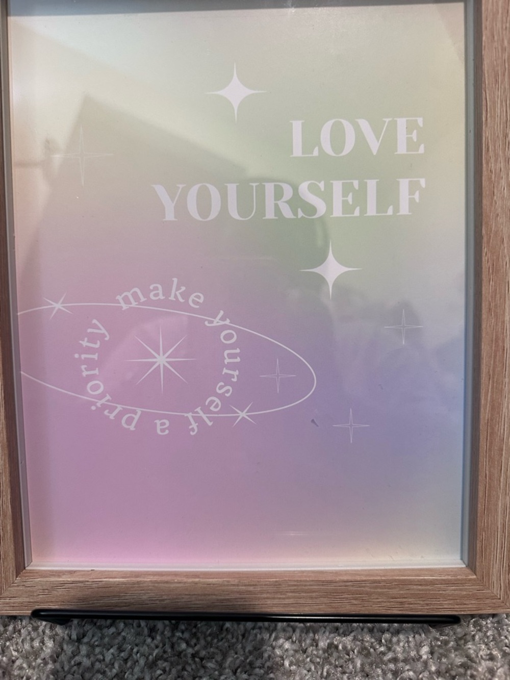 Love Yourself Gradient Wall Art Print